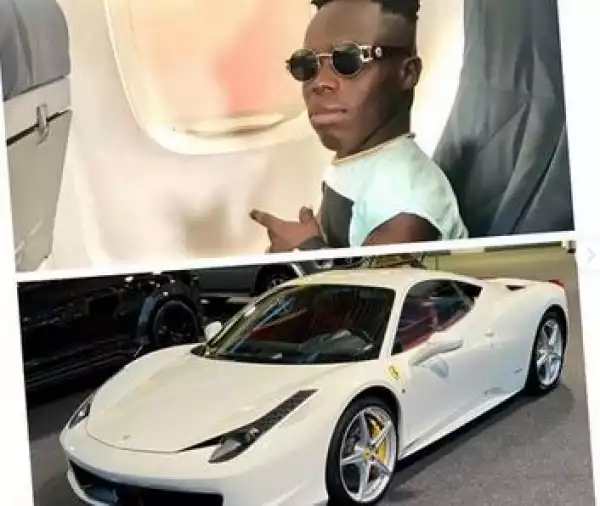 Ghanaian Socialite, Shatta Bandle Acquires 2022 Ferrari, Rridicules Davido’s Lamborghini (Video)