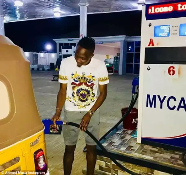 Ahmed Musa Crashes Petrol Pump Price To ₦‎580/Litre In Kano