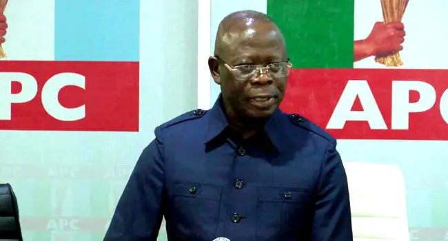 Oshiomhole alleges connivance with security agencies to destroy voting materials in Edo