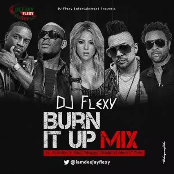 DJ Flexy – Burn It Up Mix Ft. R. Kelly, S. Paul, Shaggy, Shakira, Akon & T-Pain