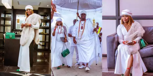Ooni’s stylish wife, Queen Ashley, brags as she sings his praises