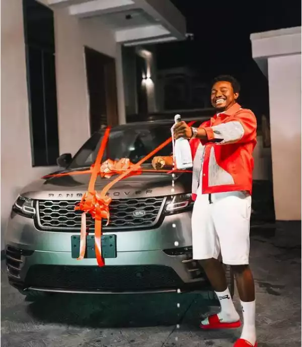 Nasty Blaq Buys Himself Range Rover Velar As Birthday Gift (Photo)