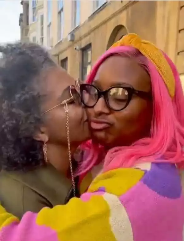 DJ Cuppy’s Mum, Nana Otedola Pays Her A Suprise Visit At Oxford University