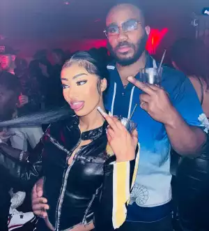 Kiddwaya Mocks His Ex-Girlfriends After Meeting And Posing With American Rapper Rubi Rose (Photo)