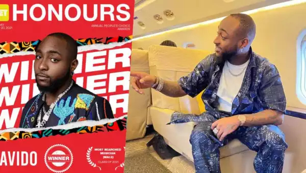 Net Honours 2021: Davido Named ‘Most Searched Male Musician’ Of The Year Twice In A Row