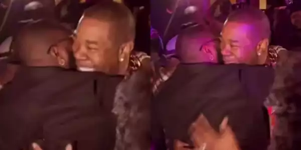 American rapper, Busta Rhymes in tears as he consoles Davido in New York City (Video)