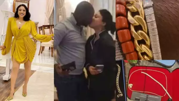 Tonto Dikeh Gifts Her New Lover Diamond Bracelet Worth N2.5M For His Birthday