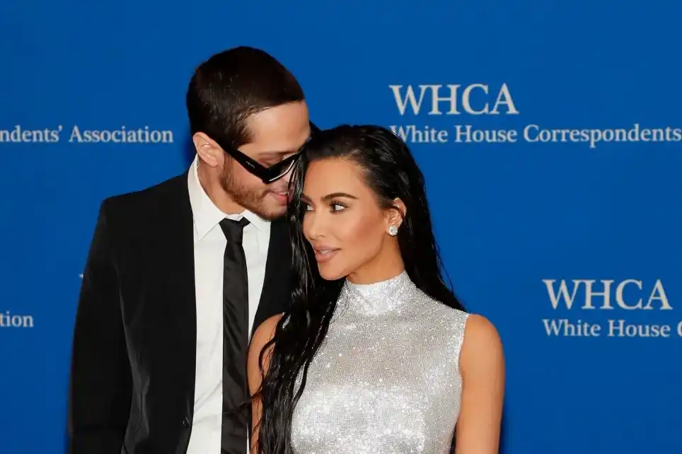 Loved up couple, Kim Kardashian and Pete Davidson make red carpet debut at White House dinner (Photos)