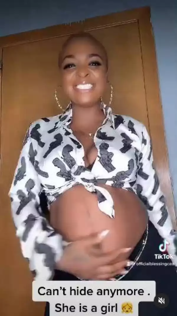 Blessing Okoro Flaunts Growing Baby Bump In New Video