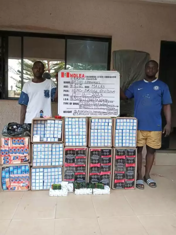 NDLEA Intercepts 7.5m Tramadol Pills, 95,400 Codeine Bottles At Lagos Airport (Photos)