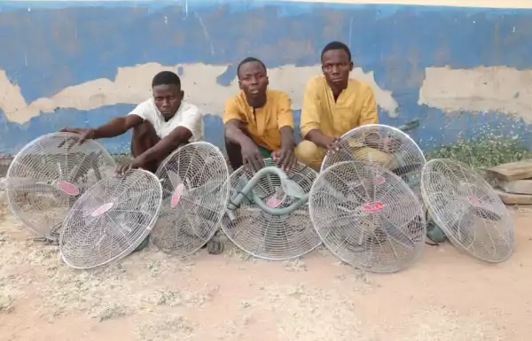 Notorious Burglars Arrested For Stealing Seven Wall Fans From Mosque In Minna