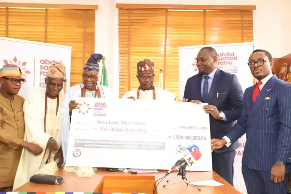 Abdul Samad Rabiu Approves 1.5bil Grant For Devpt Projects In Yewa Land Of Ogun