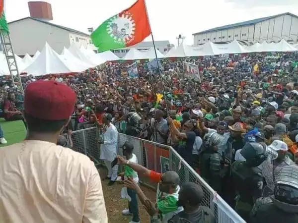 Supporters Flood Peter Obi’s Oyo Campaign Rally