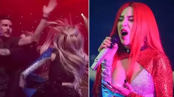 Singer Ava Max Slapped Onstage By Fan