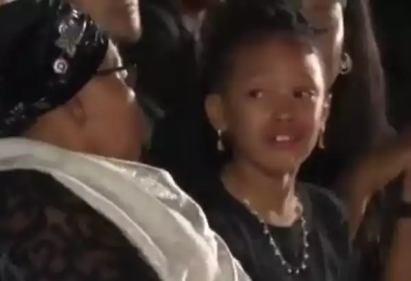The Heartbreaking Moment Rapper AKA’s 7-year-old Daughter Broke Down At His Memorial Service (Video)