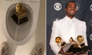 Video Of Kanye West Urinating On His Grammy Award