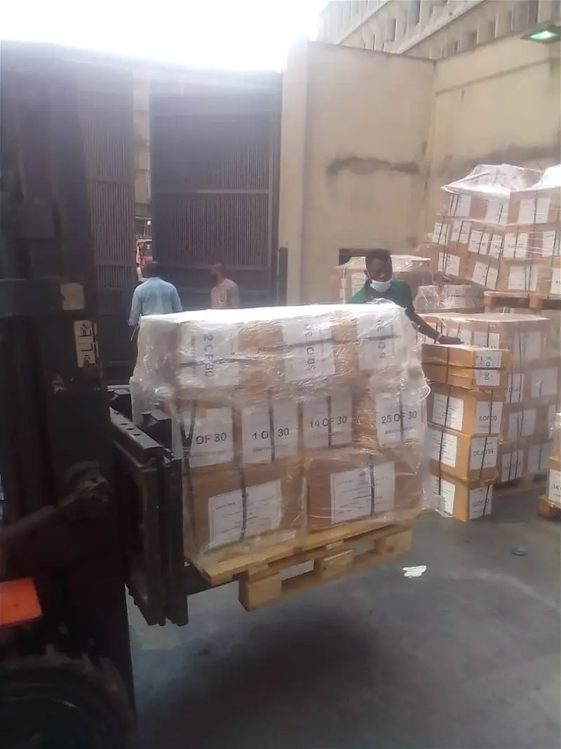 [Photo] Gov. poll: INEC begins distribution of election materials across Lagos