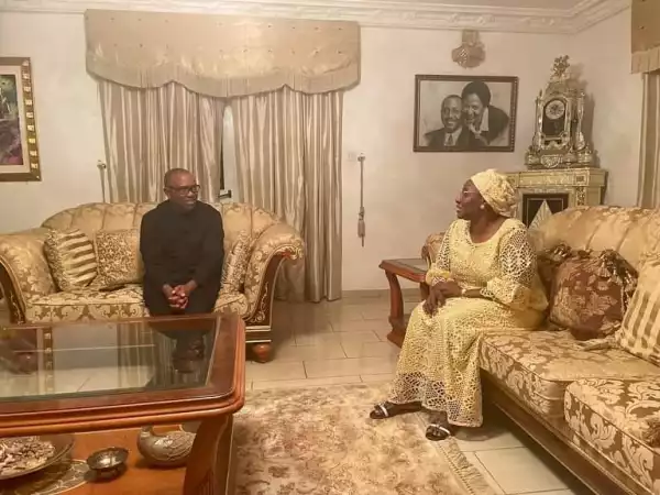 Peter Obi Visits Pastor Sarah Omakwu Of Family Worship Centre, Abuja