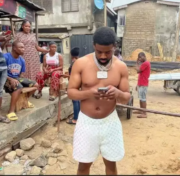 Popular UK Rapper Visits Nigeria to Enjoy Locally Made Food, Connect With His Roots (Video)