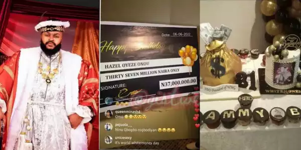 Whitemoney Receives N37m Cash Gift, N3M All Expense Paid Trip To Dubai From Fans On 30th Birthday