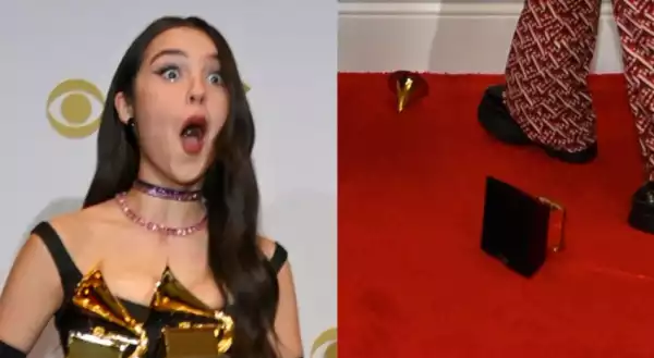 Olivia Rodrigo Accidentally Broke One Of Her Grammy Awards Shortly After Her Big Win (Video)