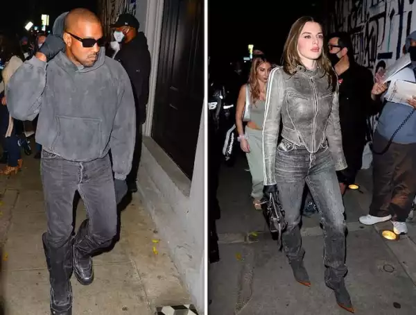Kanye West And Julia Fox Step Out In Matching Outifts As They Go On Date In Los Angeles