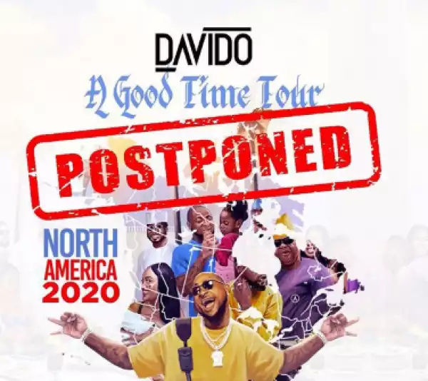 Davido suspends US tour over the Coronavirus pandemic