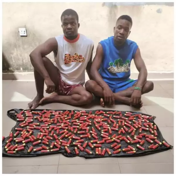 Police Arrest Two Suspected Armed Robbers, Recover AK47 Live Ammunition In Delta