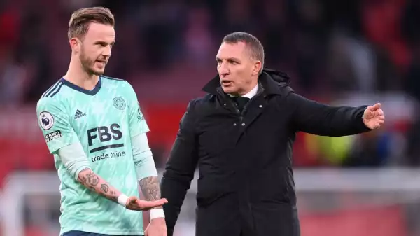 Brendan Rodgers laughs off Newcastle bid for James Maddison