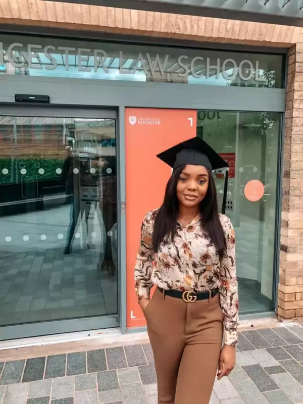 Real Port-harcourt daughter : Nigerian Lady graduates with First Class in Law from Leicester Law School