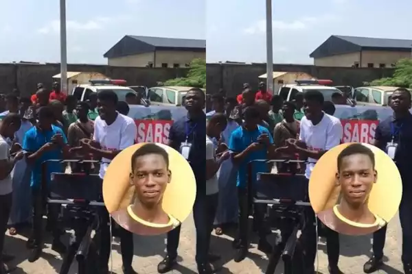 TASUED Students Stormed #EndSARS Judicial Panel To Protest The Killing Of Their Colleague, Pelumi Onifade (Video)