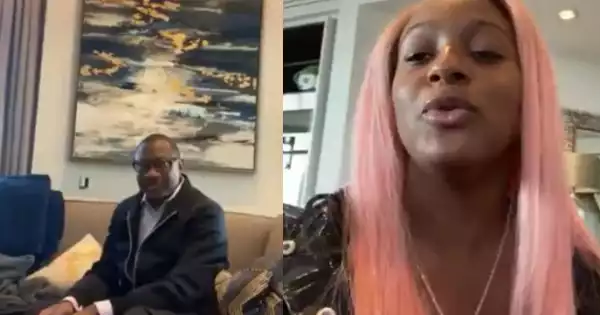 “I told my daddy I don’t need him no more” – DJ Cuppy sings a line from her new track to her father, Femi Otedola (Video)