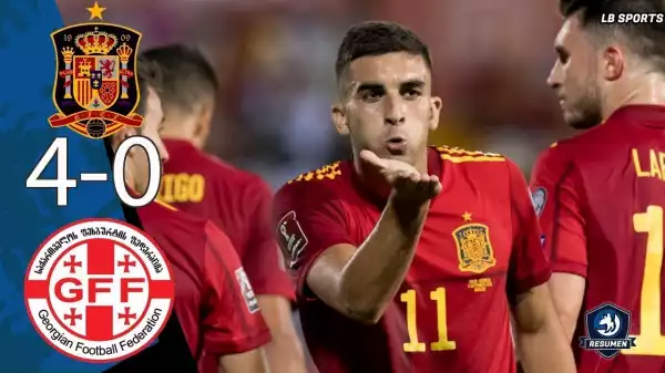Spain vs Georgia 4 - 0 (2022 World Cup Qualifiers Goals & Highlights)