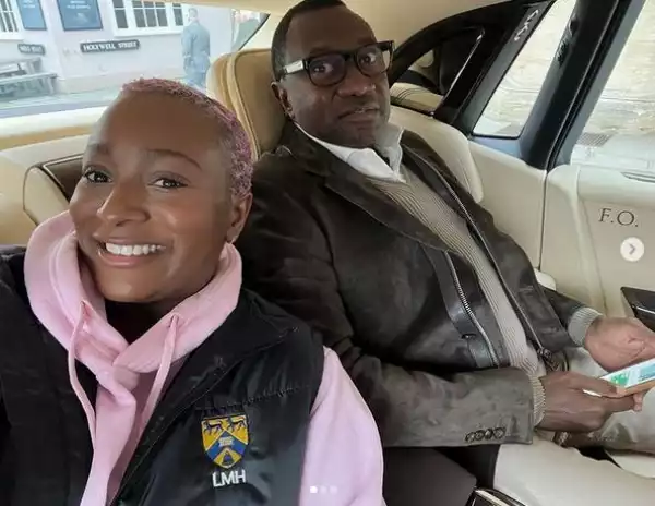 DJ Cuppy Excited Over Dad Femi Otedola