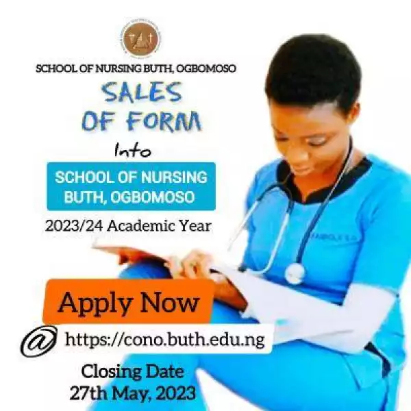 BUTH School of Nursing admission form, 2023/2024
