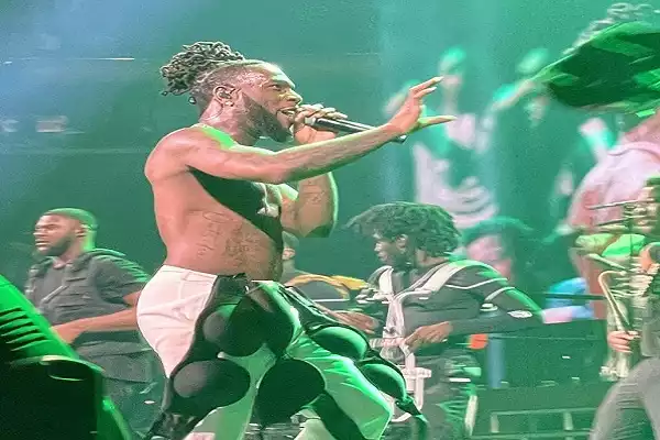 How Fans Threw Brassiers As Burna Boy Performs On Stage