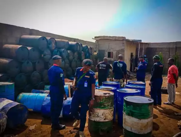 NSCDC Uncovers Illegal Refinery In Niger State