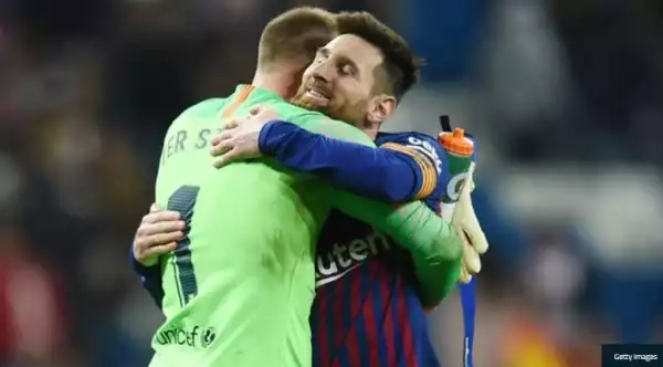 Ter Stegen Begs Lionel Messi To Stay At Barcelona