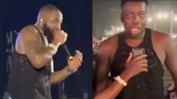 I Will Never Wash It – Excited Fan Says After Grabbing Davido’s Singlet During Concert (Video)