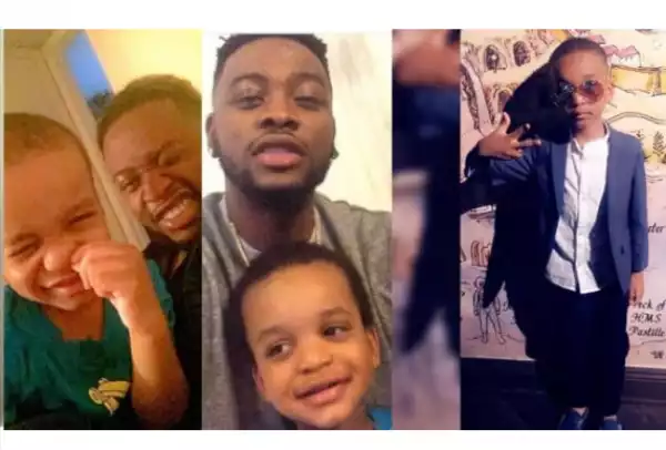 BBNaija: Teddy A celebrates his son as he turns 7 (video)