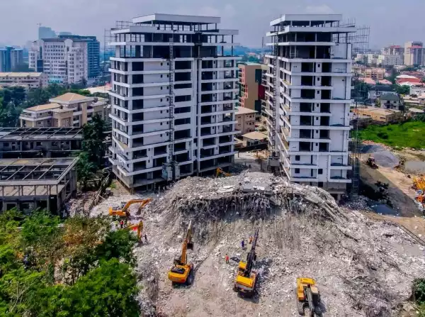 Ikoyi Building Collapse: Video Shows Trapped Workers, Reveals Contractor’s Name