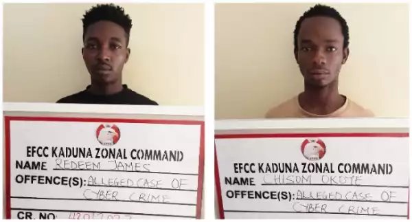 Court Jails Two Yahoo Boys Who Impersonated Americans In Kaduna (Photo)