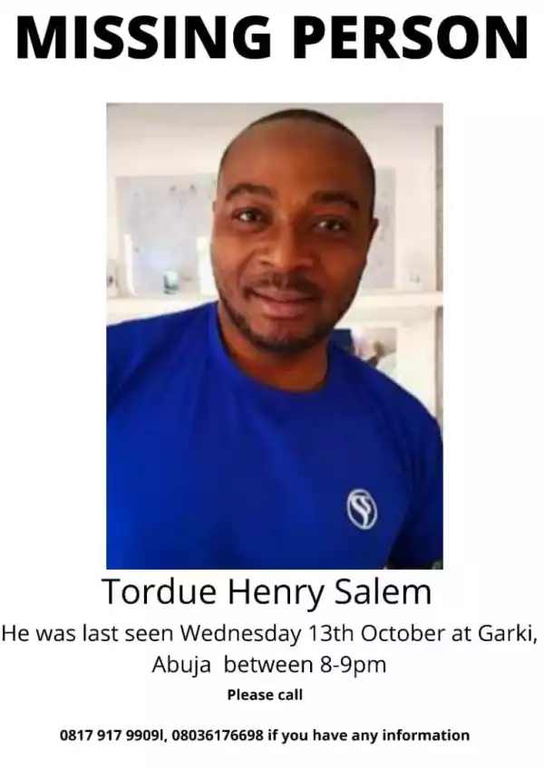 Tordue Salem: NUJ Issues Police 24-Hour Mandate For Missing Journalist