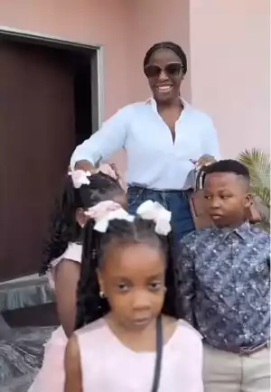 Hilda Baci Flaunts Mother’s Adorable Triplets (Video)