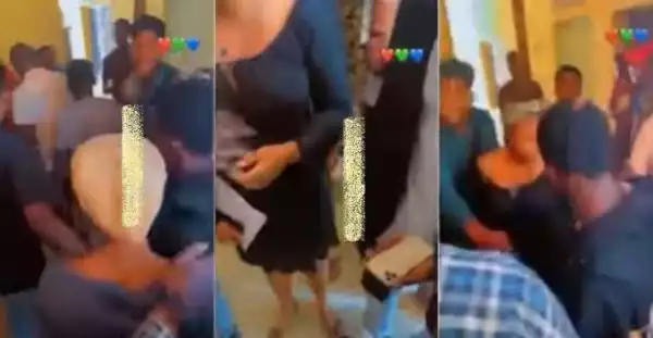 ANSU Students Protest After Lecturer Allegedly Smashed iPhone 11 Pro Max Student In Class (Video)
