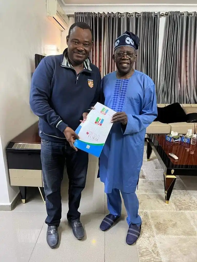 Jimoh Ibrahim Visit Asiwaju Bola Tinubu In Abuja (photo)