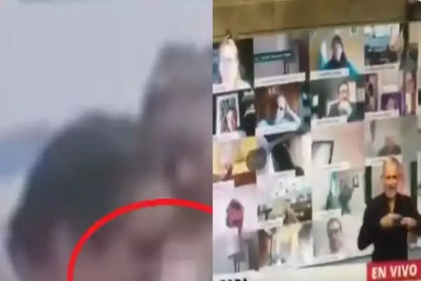 Argentine Politician Caught Suck!ng A Woman’s B00bs During Virtual Meeting On Zoom (VIDEO)