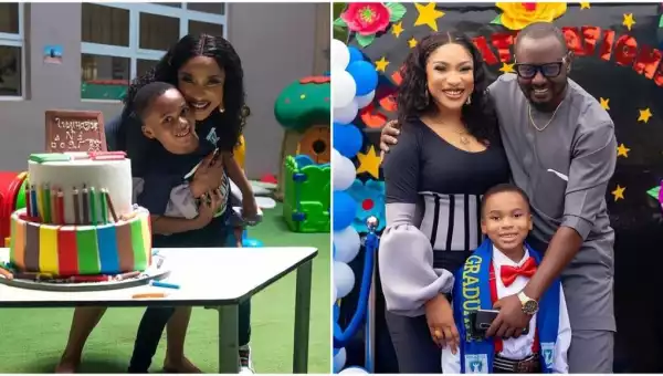 “I’m Raising A Son That Your Daughter Will Be Safe With” – Tonto Dikeh 