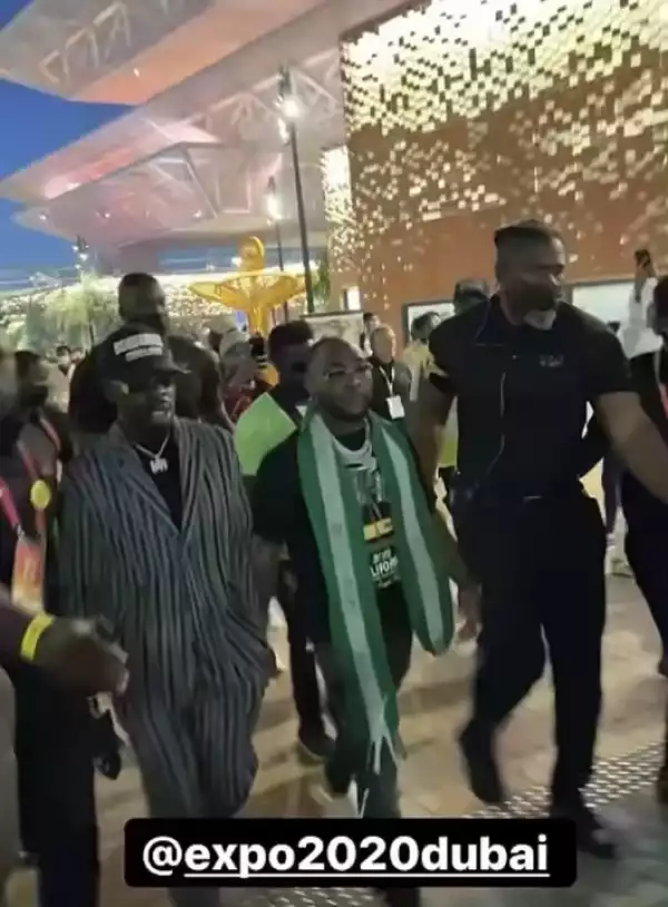 OBO Our Chairman Is Here - Watch Moment Fans Went Crazy for Davido In Dubai (Video)