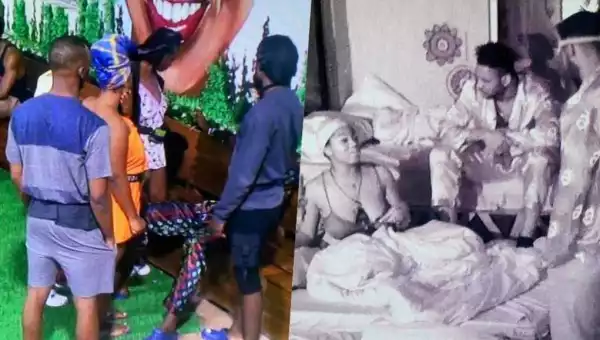 BBNaija: Angel And Sammie Fight Dirty In The House (Video)